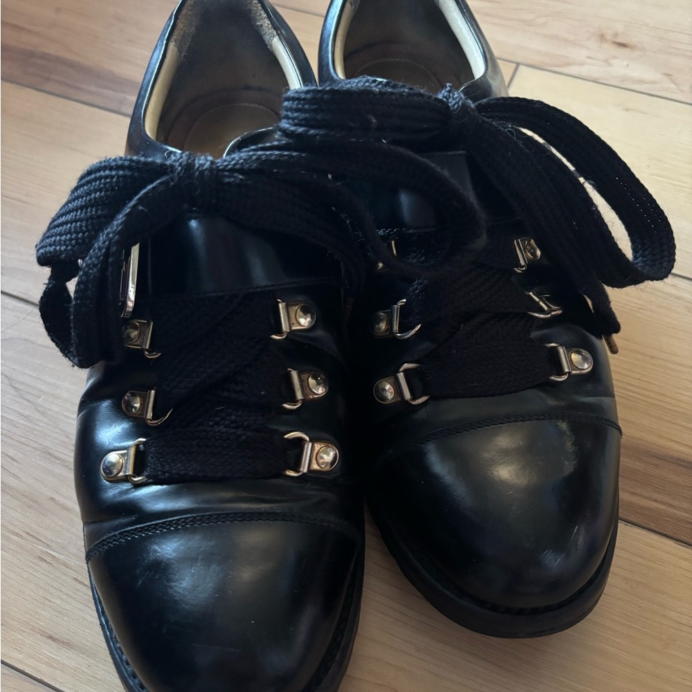 The Office of Angela Scott Mr. Logan Shoes Black Leather 39.5 women’s